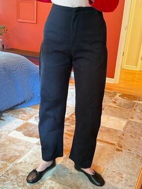 Black Lemaire Barrel Jean
